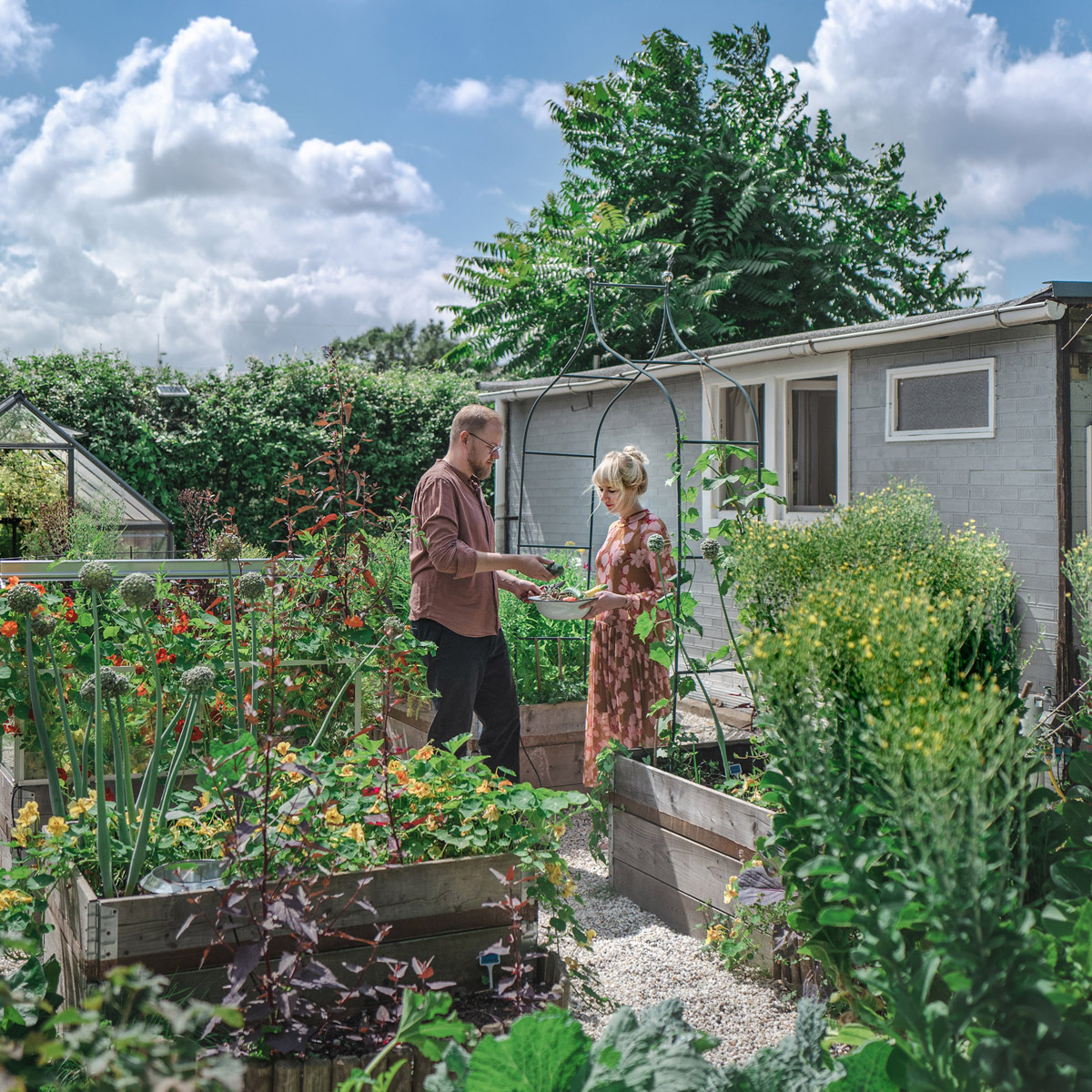 Schrebergarten, Gartenlaube